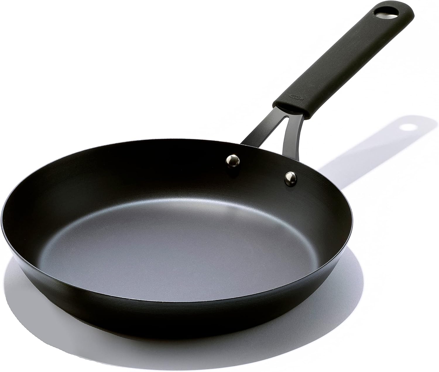 OXO Obsidian Pre-Seasoned Carbon Steel, 12 Wok Pan with Removable Silicone Handle Holder, Induction, Oven Safe, Black - Image 22