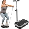 Lifepro TrimLite Vibration Plate Exercise Machine with Handlebars ?C Whole Body Vibration Machine, Ideal Lymphatic Drainage Massager ?C 99 Speed Levels, Bluetooth Speaker, Resistance Bands & Remote