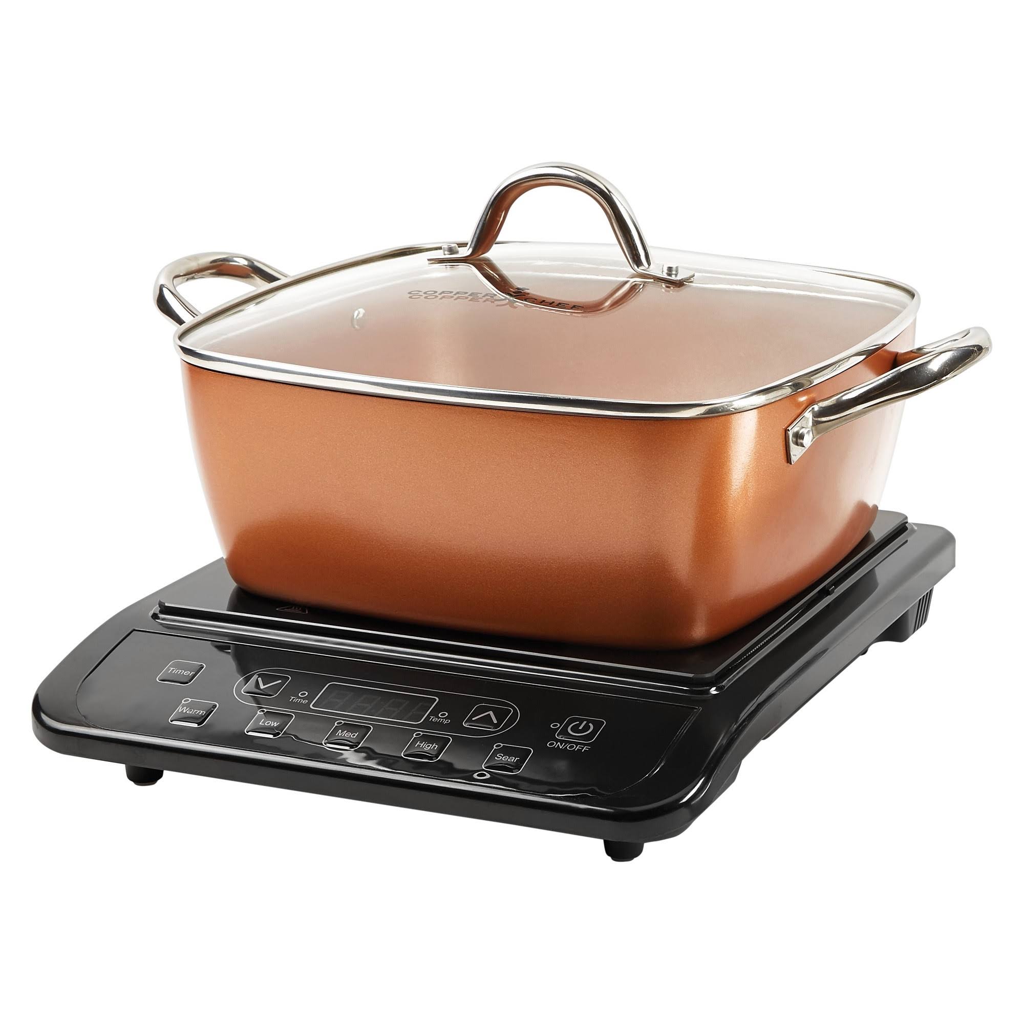 Copper Chef XL Precision Induction Cooktop u0026 11 inch Casserole Set as Seen on TV - Image 2