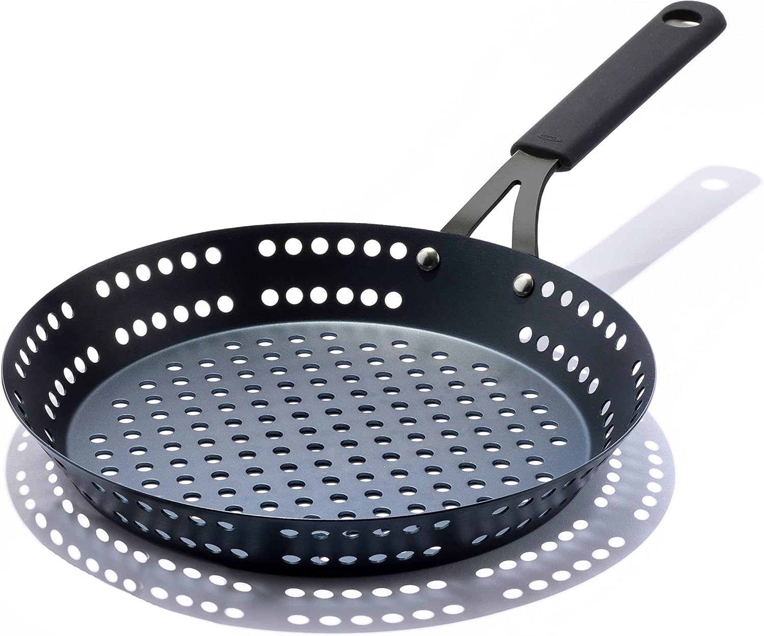 OXO Obsidian Pre-Seasoned Carbon Steel, 12 Wok Pan with Removable Silicone Handle Holder, Induction, Oven Safe, Black - Image 41