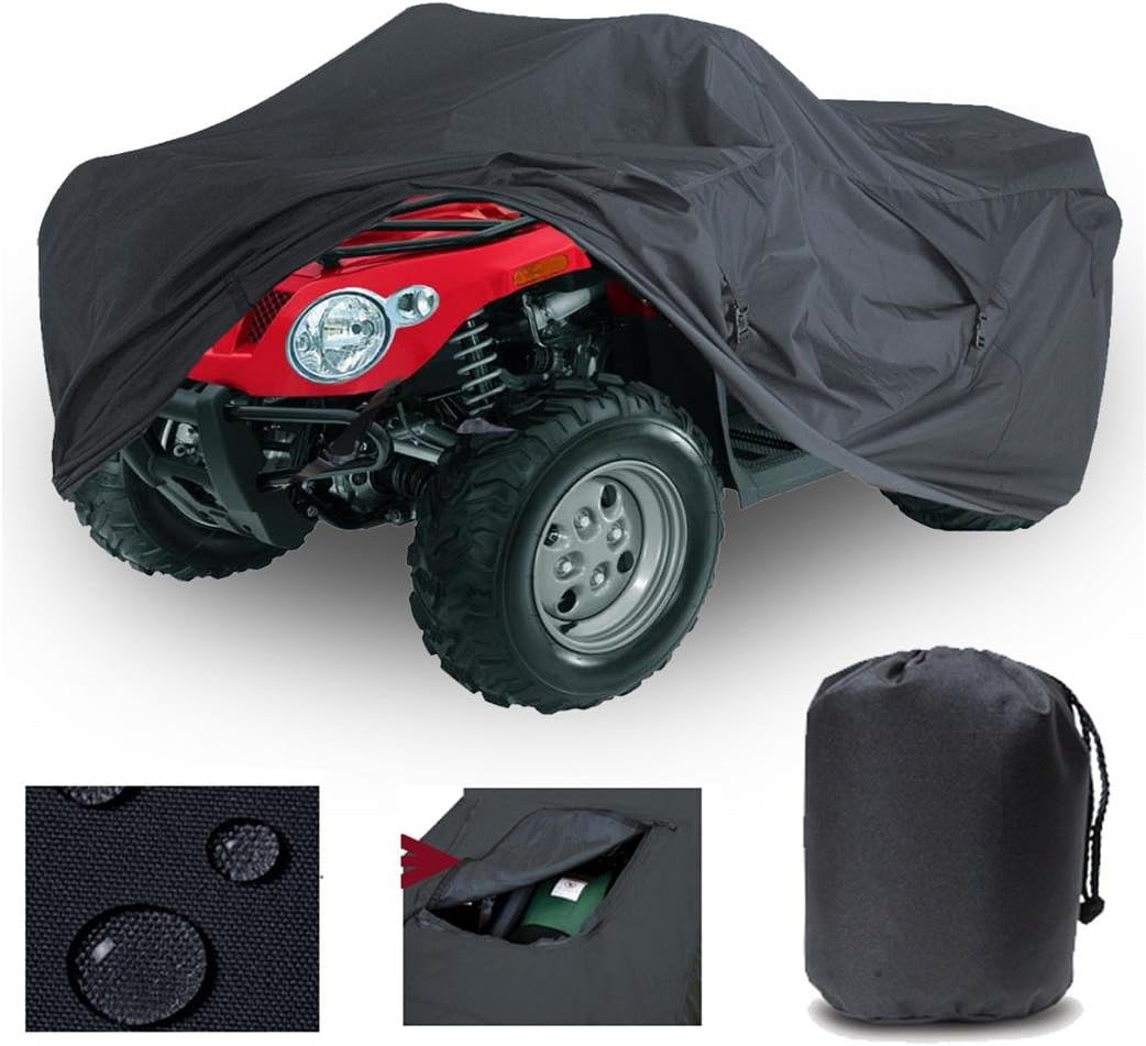 Heavy Duty 4 Wheeler ATV Cover Compatible for Cannondale Blaze 440 Quad All Terrain Vehicles 2002-2006. Strong All Weather Protection.