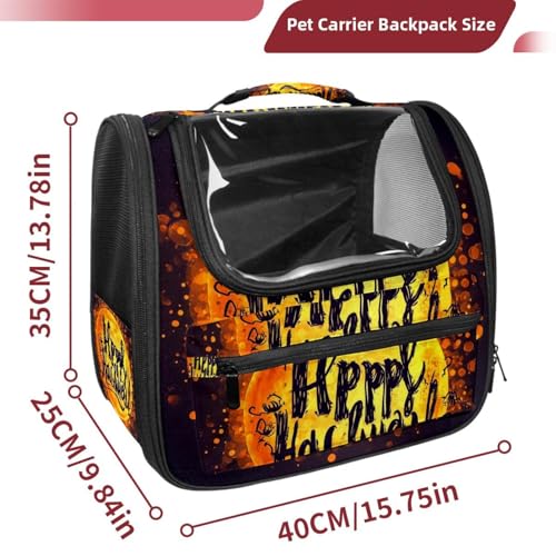 Halloween Pet Carrier Airline Approved Pet Carrier Bag Dog Carrier for Small Medium Cats Dogs Puppies Kitten - Image 93