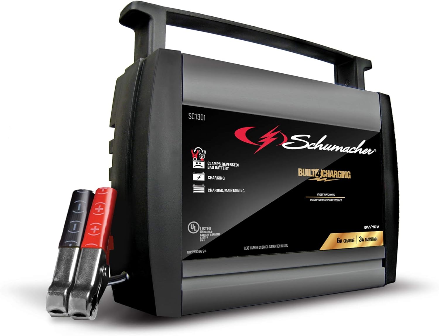 Schumacher Fully Automatic Battery Charger Maintainer, and Auto Desulfator with Battery Detection – 15 Amp/3 Amp, 6V/12V – For Cars, Trucks, SUVs, Marine, RV Batteries - Image 3