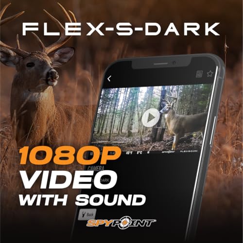 SPYPOINT Flex-S-Dark Solar Cellular Trail Camera ?C Built-in Solar Panel, 40MP Photos, 1080p Videos + Sound, No-Glow Game Camera, Night Vision, Motion Activated Trail Cam - Image 6