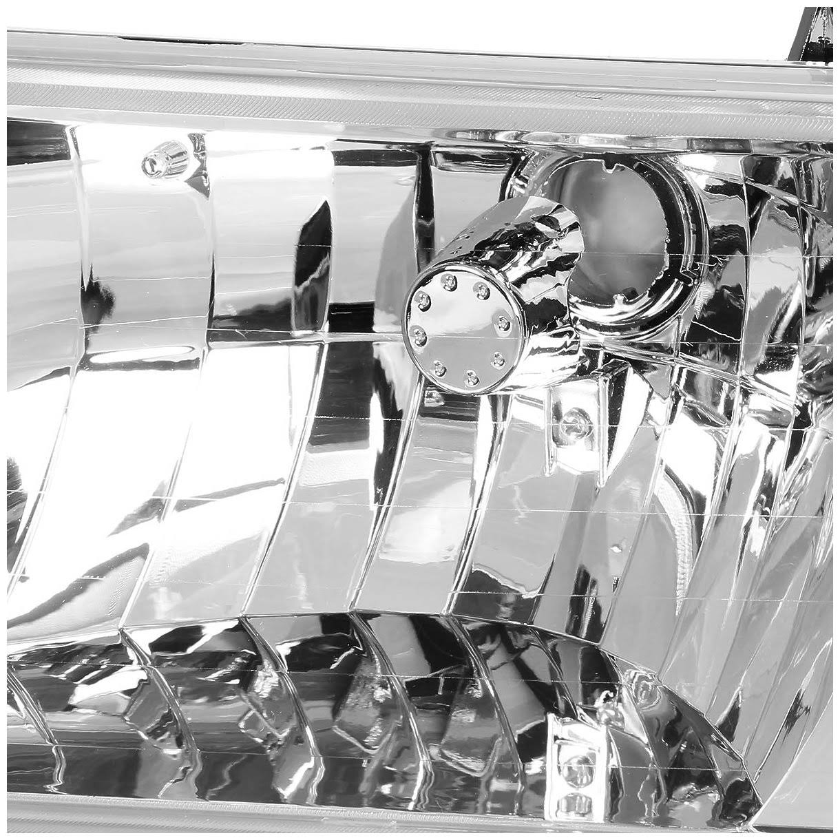DNA Motoring for 92-96 Ford F150/F250/F350/Bronco 6pcs Headlight+Corner/Side Marker Lamps Chrome/Clear 5 Gen 93 94 95 Left+Right - Image 3